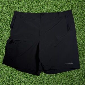Men Dri-Fit Columbia Black Cargo Fishing Shorts Size XXL